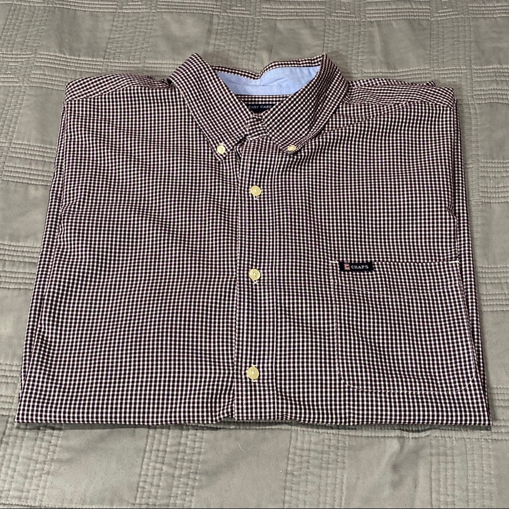 Checkered Black Chaps Button-Up
